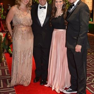 Champange Maxi skirt, high waist